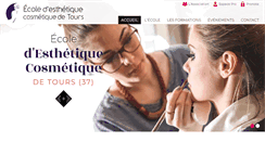 Desktop Screenshot of ecole-esthetique-touraine.com