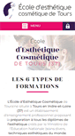 Mobile Screenshot of ecole-esthetique-touraine.com